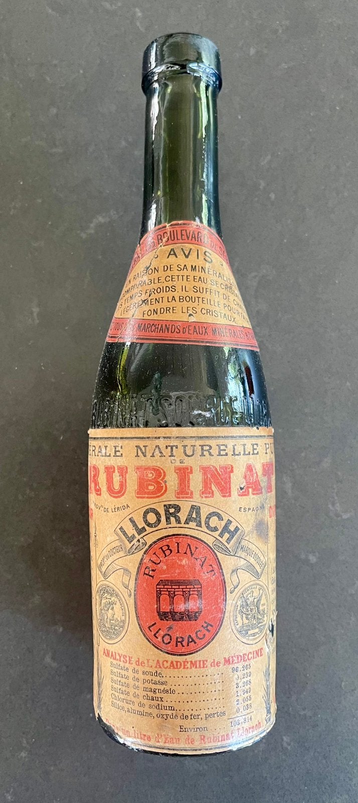 Flesje eau minérale naturelle purgative. LLORACH, Ophalen of Verzenden