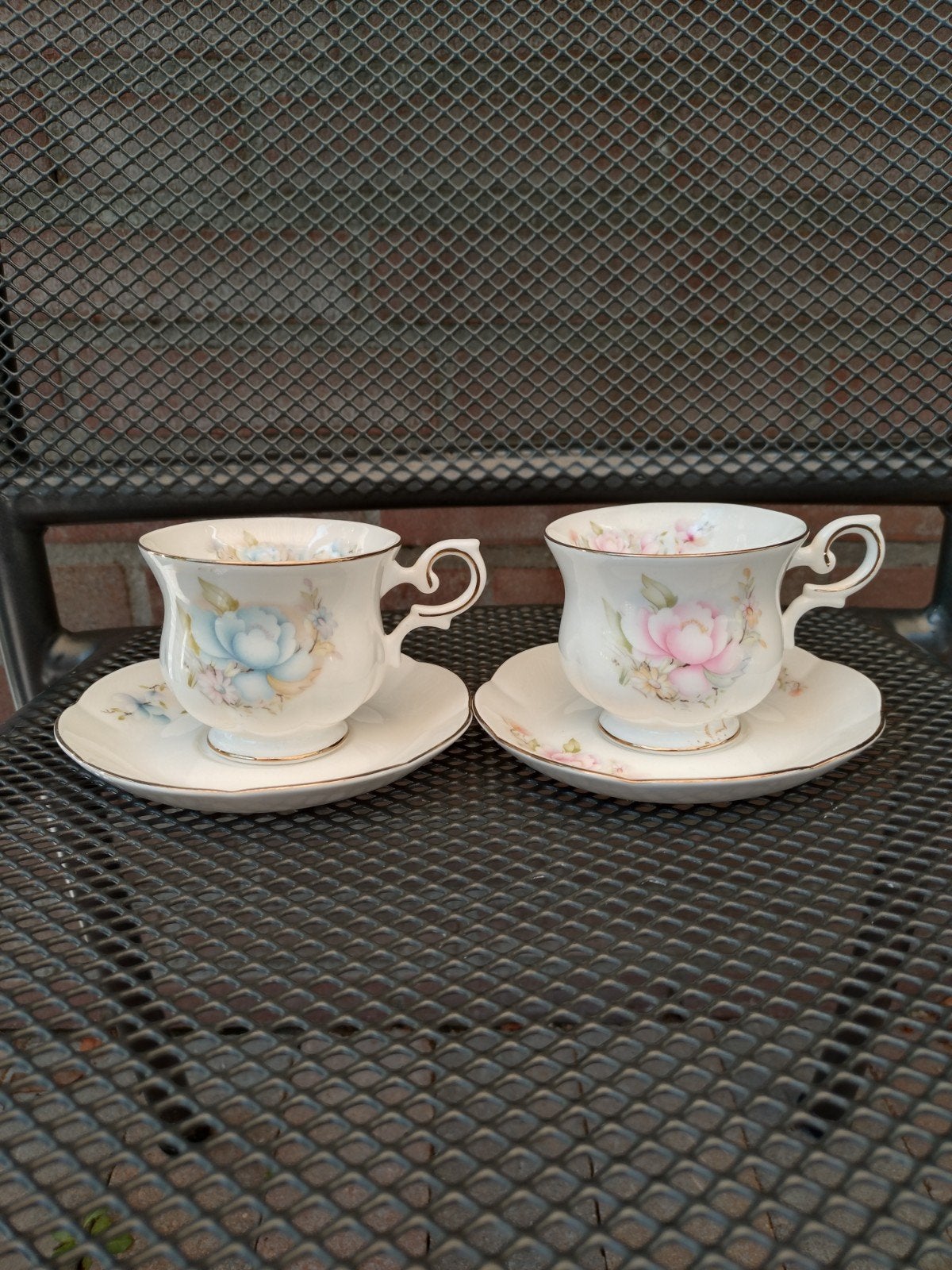Bone China. kop en schotels., Ophalen of Verzenden