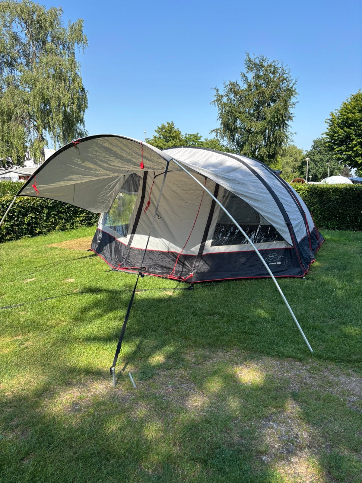 Bardani airwolf 400 opblaasbare tent, Caravans en Kamperen, Ophalen, Zo goed als nieuw, Tot en met 5