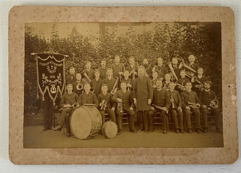 Muziekcorps Purmerend - Fotogr. J. Siewers & Co. Purmerend, Foto, Ophalen of Verzenden, Zo goed als nieuw, Voor 1940