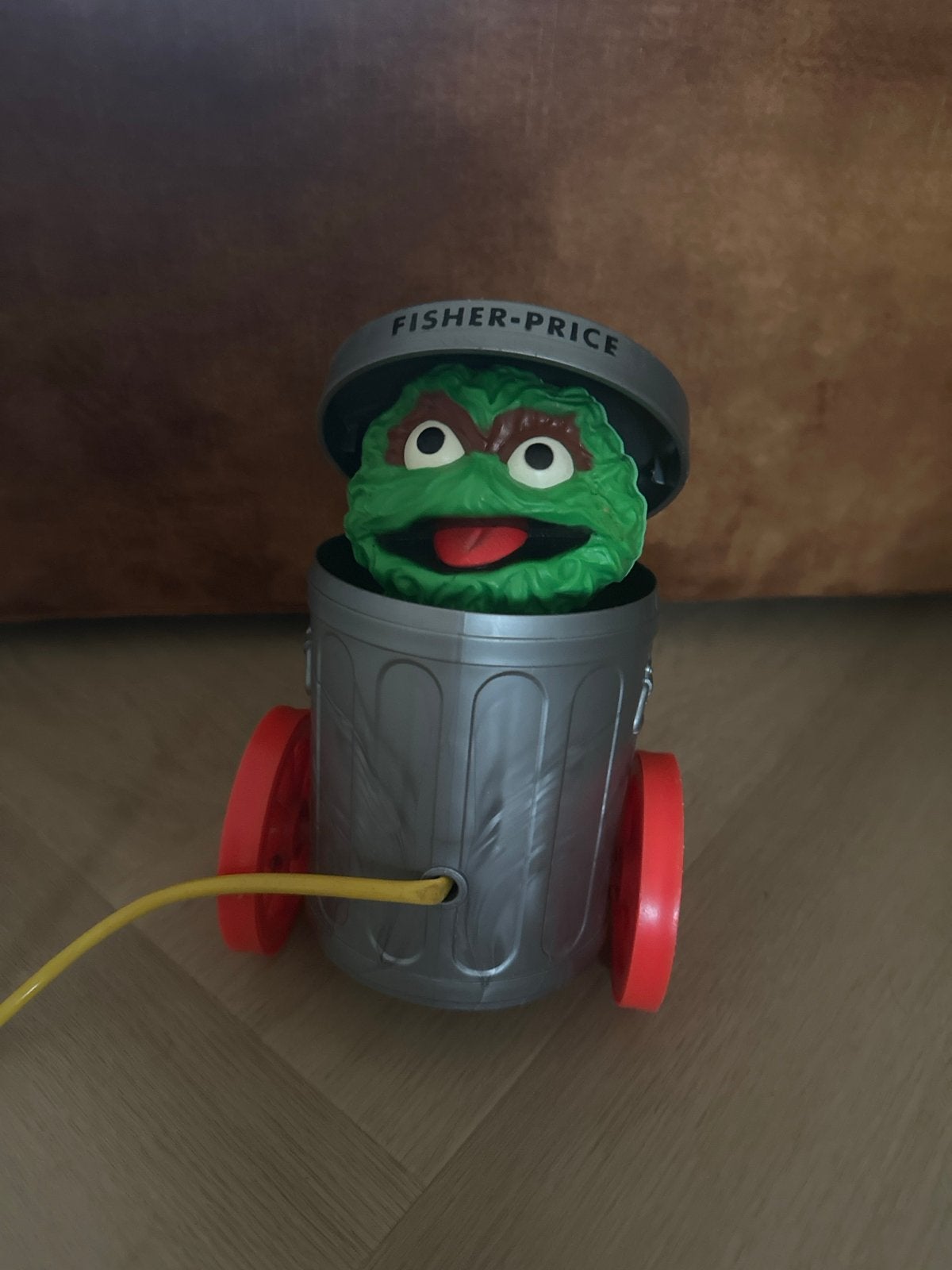 Fisher-Price Oscar Mopperkont Duw- of Trekspeelgoed, Ophalen of Verzenden, Gebruikt, Duw- of Trekspeelgoed
