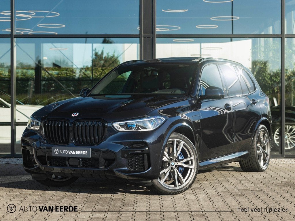 Bmw X5 xDrive45e - NL, Bowers&Wilkins, SOH 95%, 77 km/l, Gebruikt, Met garantie (alle), Zwart