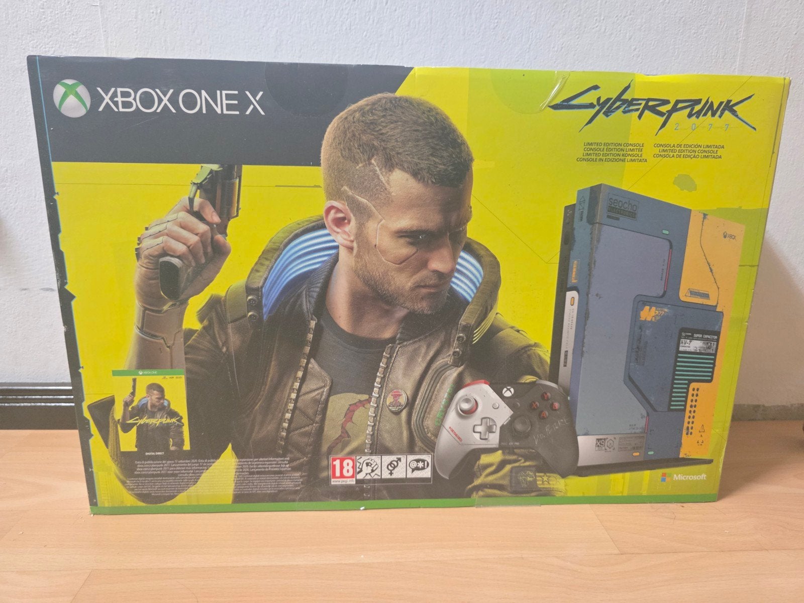 Xbox One X 1TB Console – Cyberpunk 2077 Limited Edition, Spelcomputers en Games, Ophalen, Nieuw, 1 TB, Met 1 controller