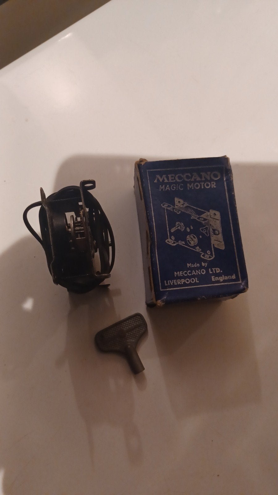 Meccano magic clockwork motor, Ophalen of Verzenden
