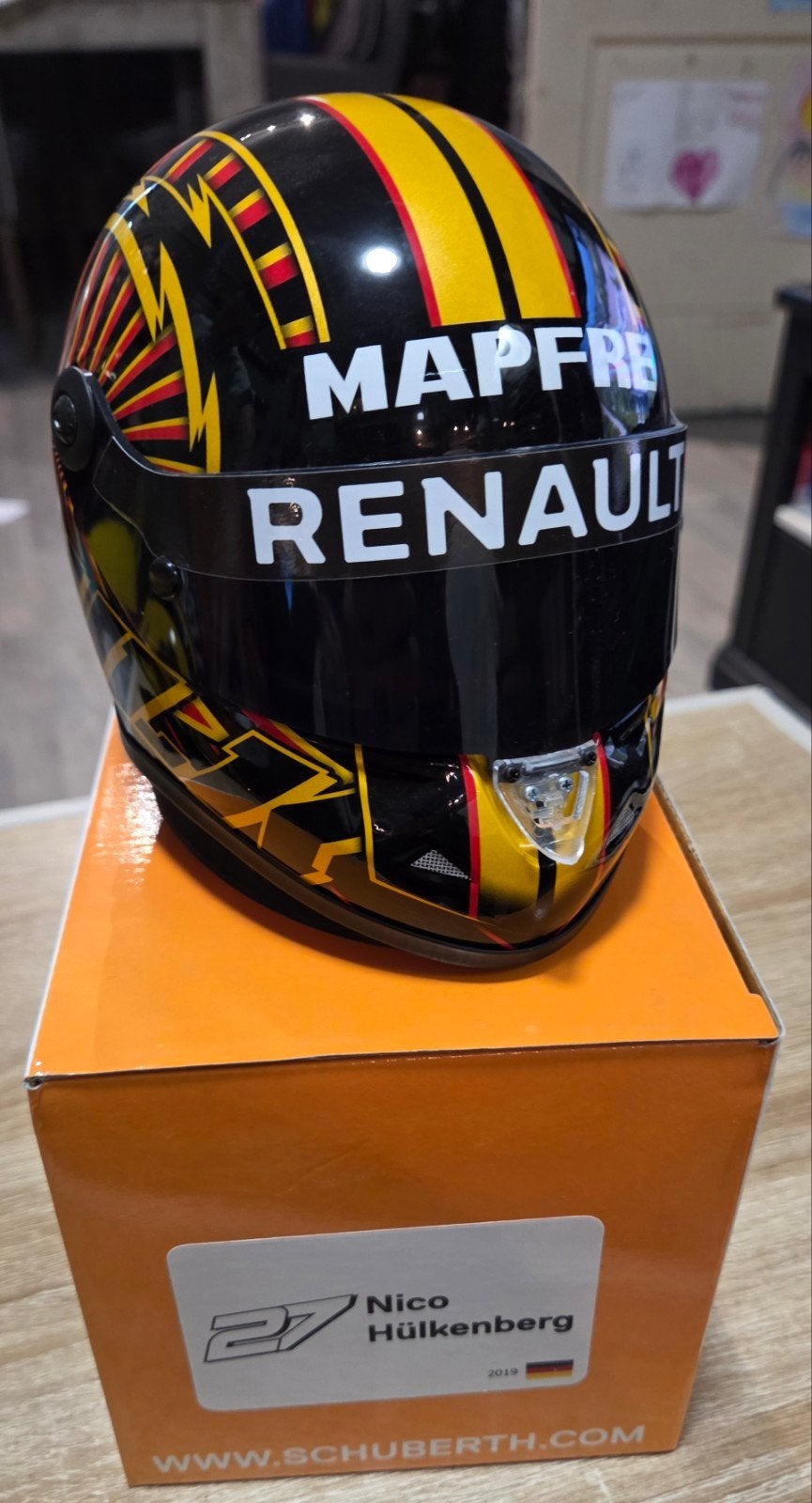 Germany 2019 1:2 helm Nico Hulkenberg #27, Ophalen of Verzenden, Zo goed als nieuw, Formule 1
