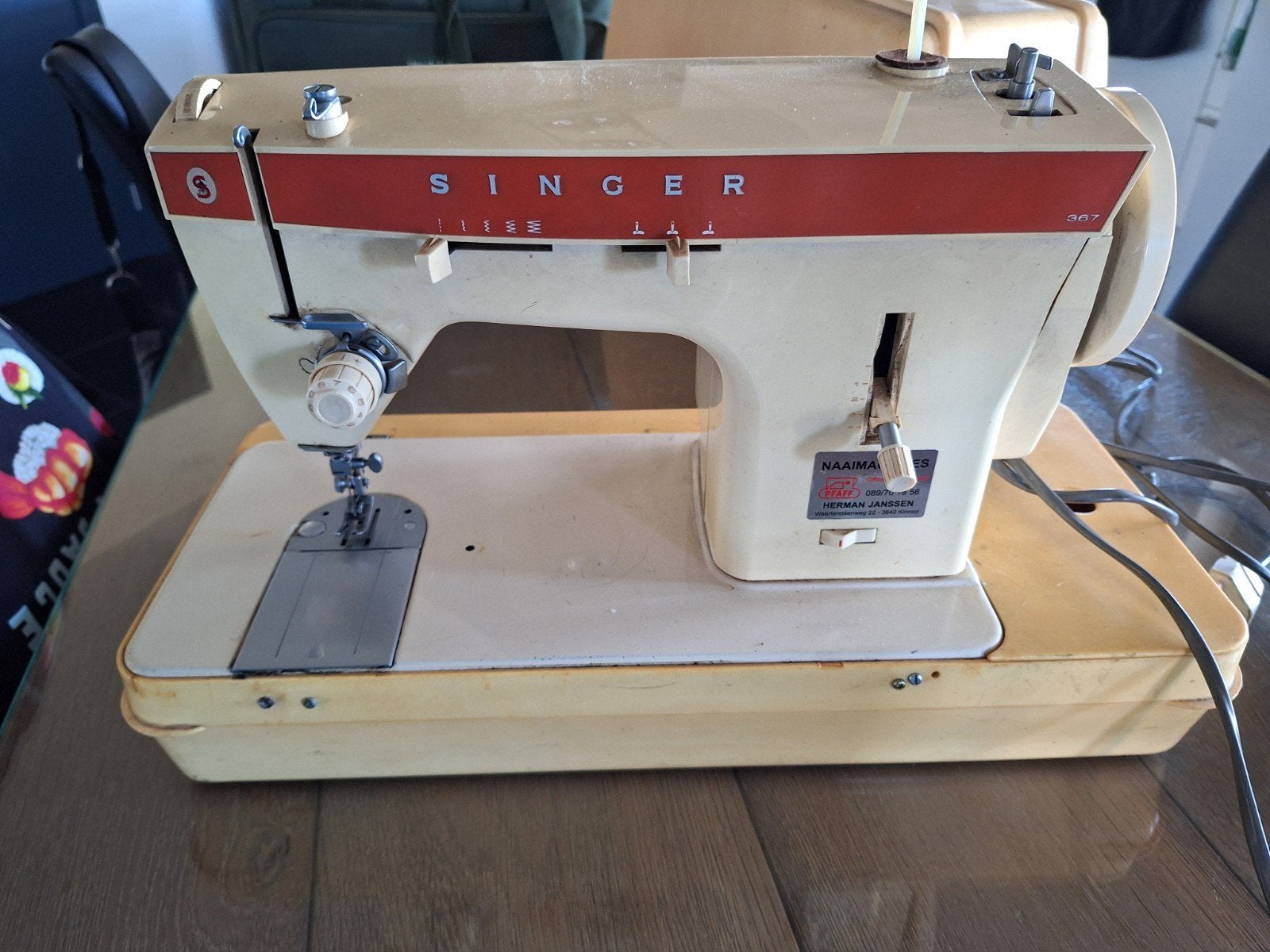 Oude singer 367 naaimachine, Ophalen, Gebruikt, Naaimachine, Singer