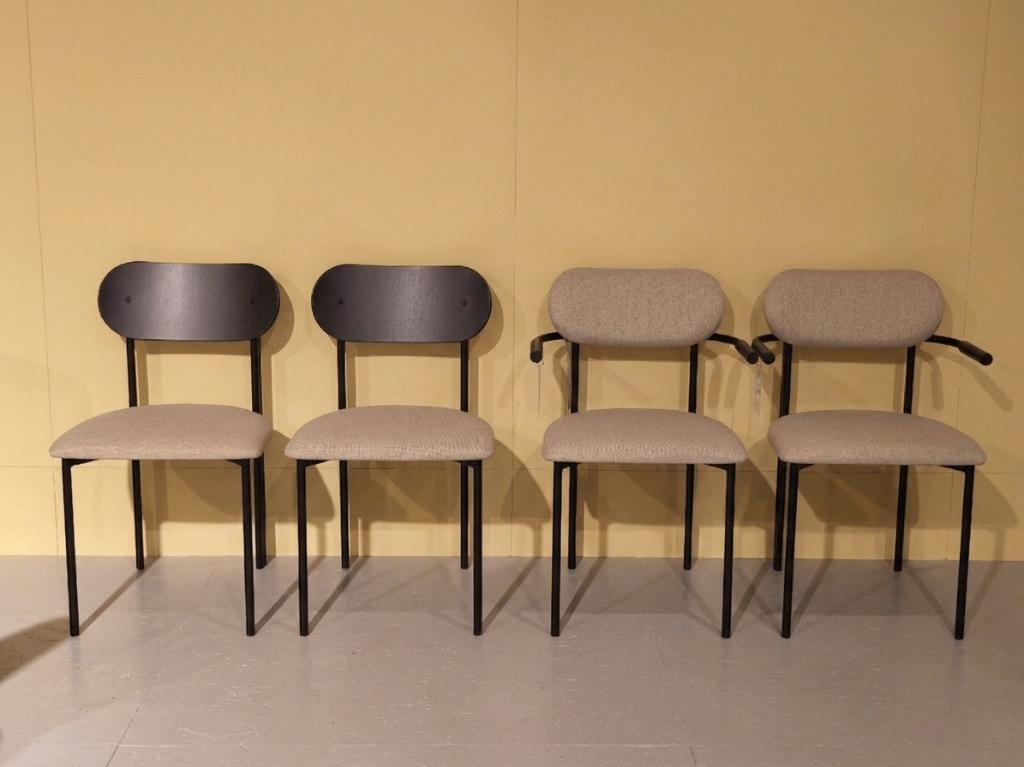 Studio HENK Stoelen Oblique (set van 4), Huis en Inrichting, Stoelen, Vier, Stof, Ophalen