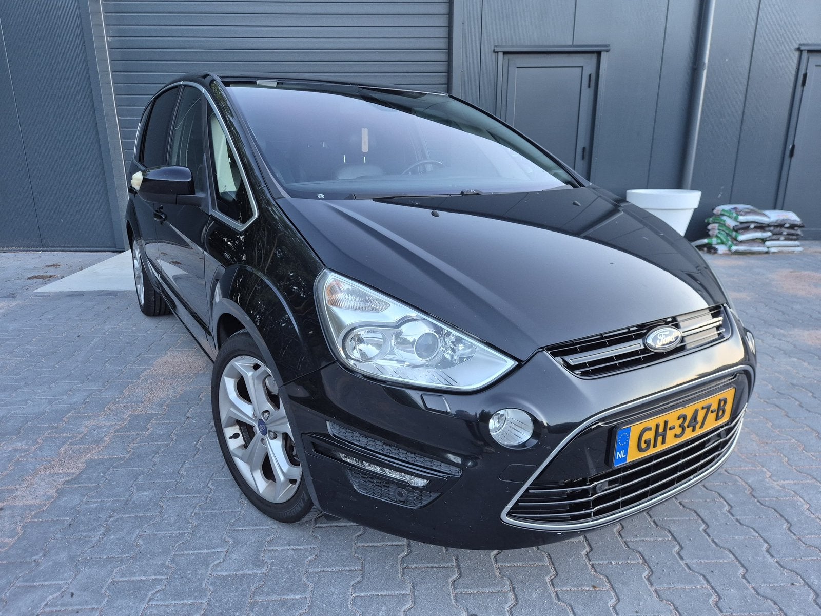 Ford S-Max 2.0 Stci 149KW Powershift 2010 Zwart, Auto's, Ford, 1976 cc, 4 cilinders, 7 stoelen, Zwart