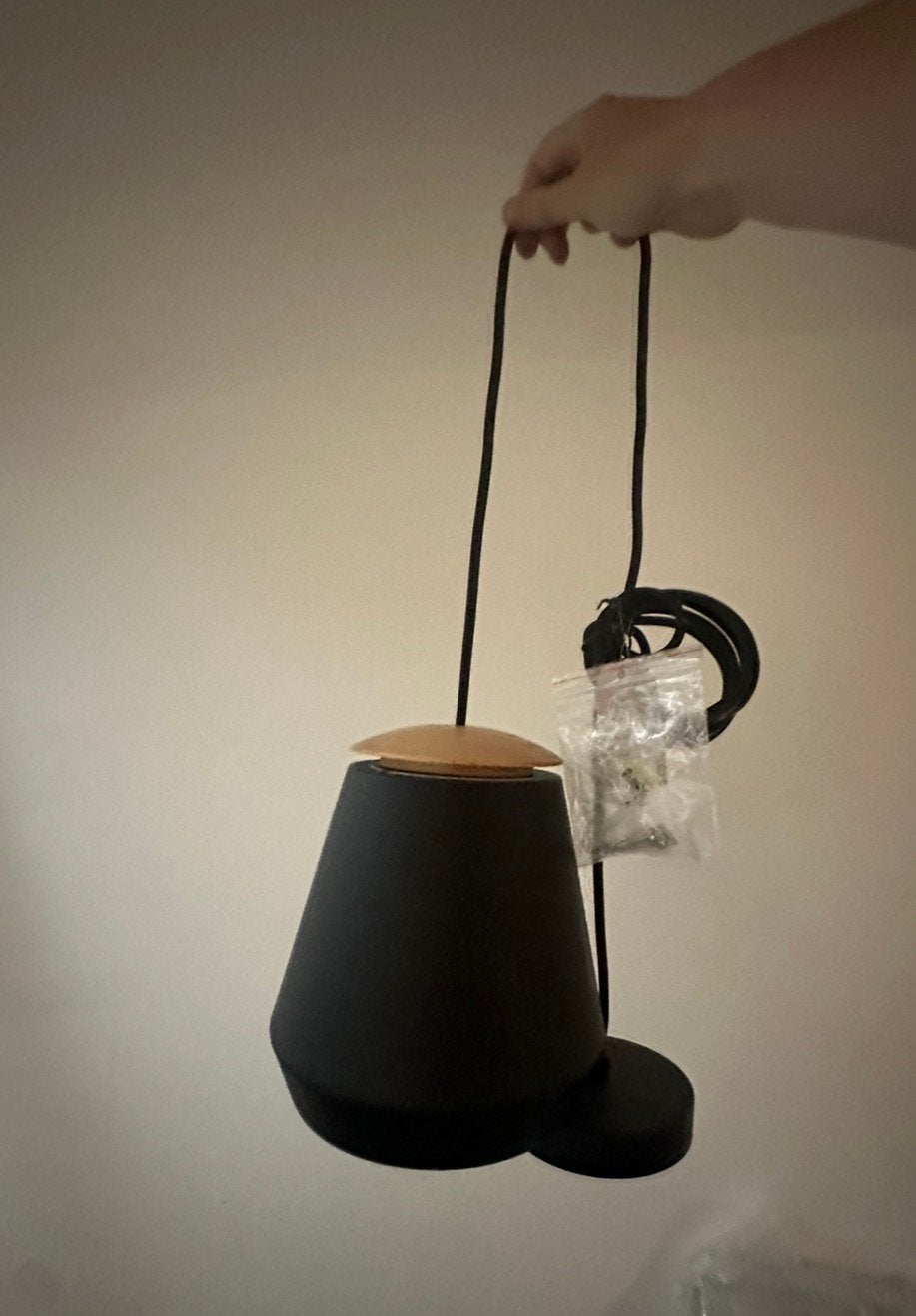 Nuuck jack eiken / poedercoat lampen nieuw in doos, Ophalen of Verzenden, Zo goed als nieuw