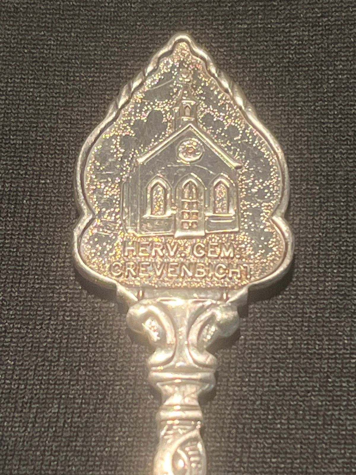 Vintage lepeltje kerk Grevenbicht., Ophalen of Verzenden