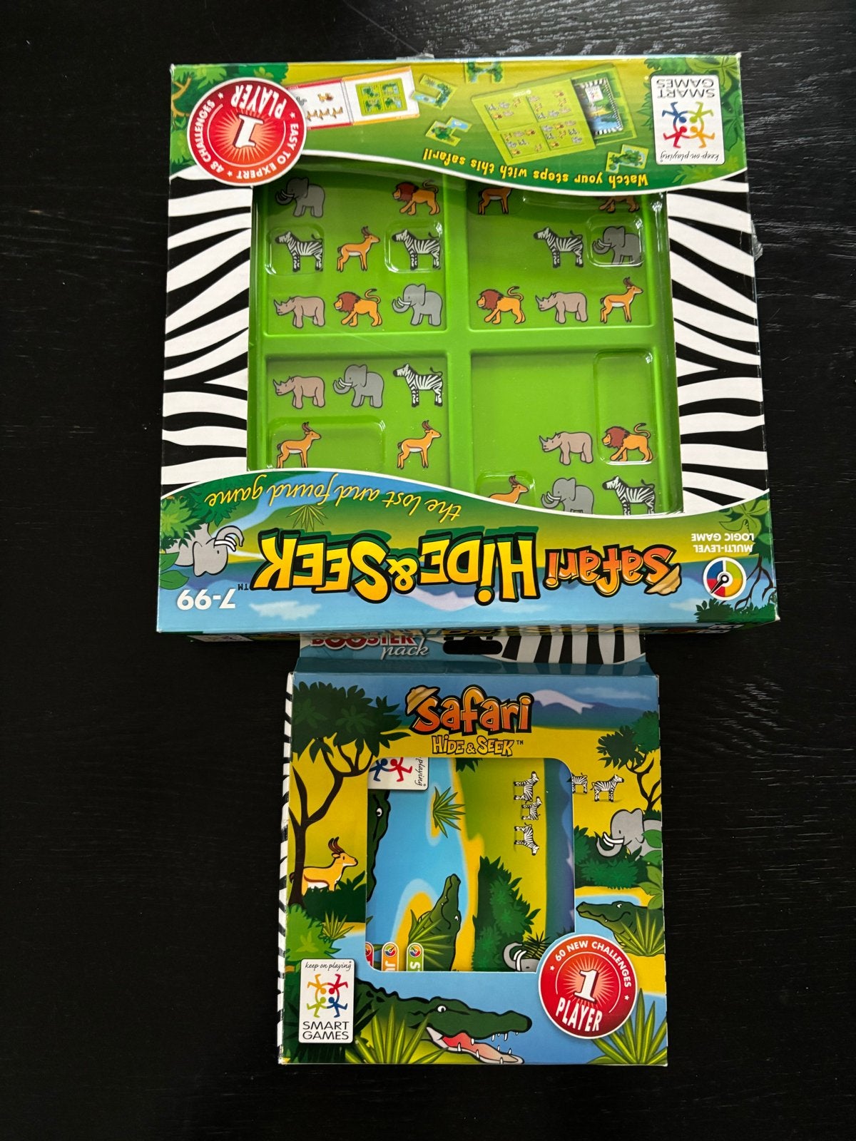 SmartGames Safari Hide & Seek Logica Spel (2 spellen), Een of twee spelers, Ophalen of Verzenden, Zo goed als nieuw, Reisspel