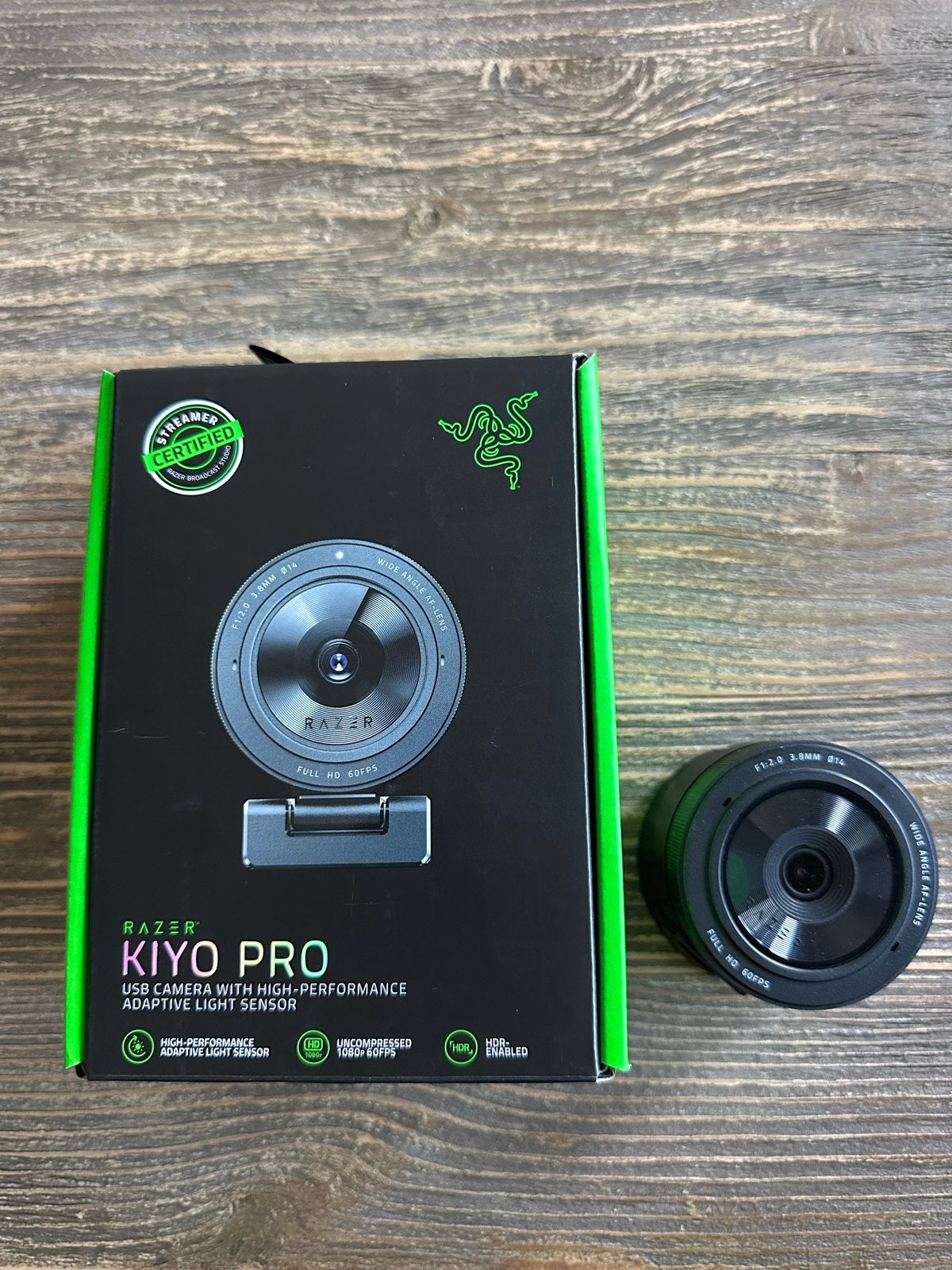 Razer Kiyo Pro USB Camera, Computers en Software, Webcams, Ophalen of Verzenden, Zo goed als nieuw, Windows, Monitorclip