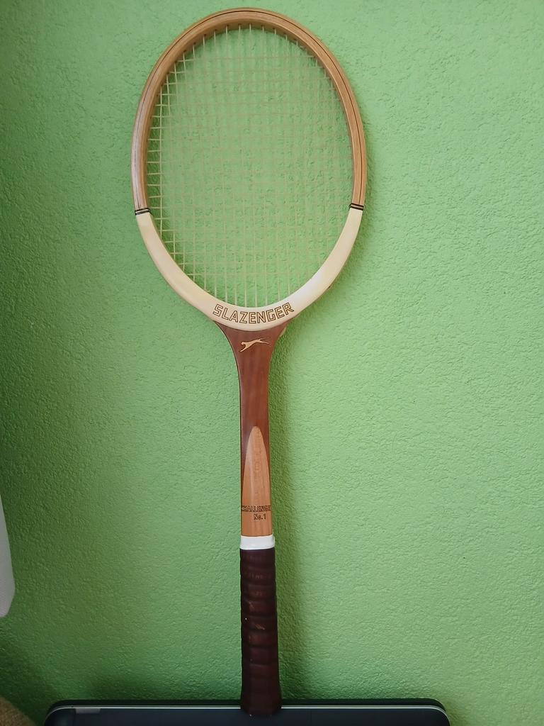 tennis racket Slazenger 1970, Sport en Fitness, Tennis, Overige merken, Ophalen of Verzenden, Zo goed als nieuw, Racket