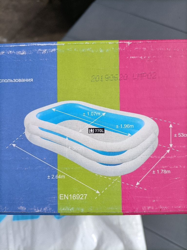 intex opblaasbaar zwembad, Ophalen, Gebruikt, Minder dan 80 cm, Minder dan 200 cm