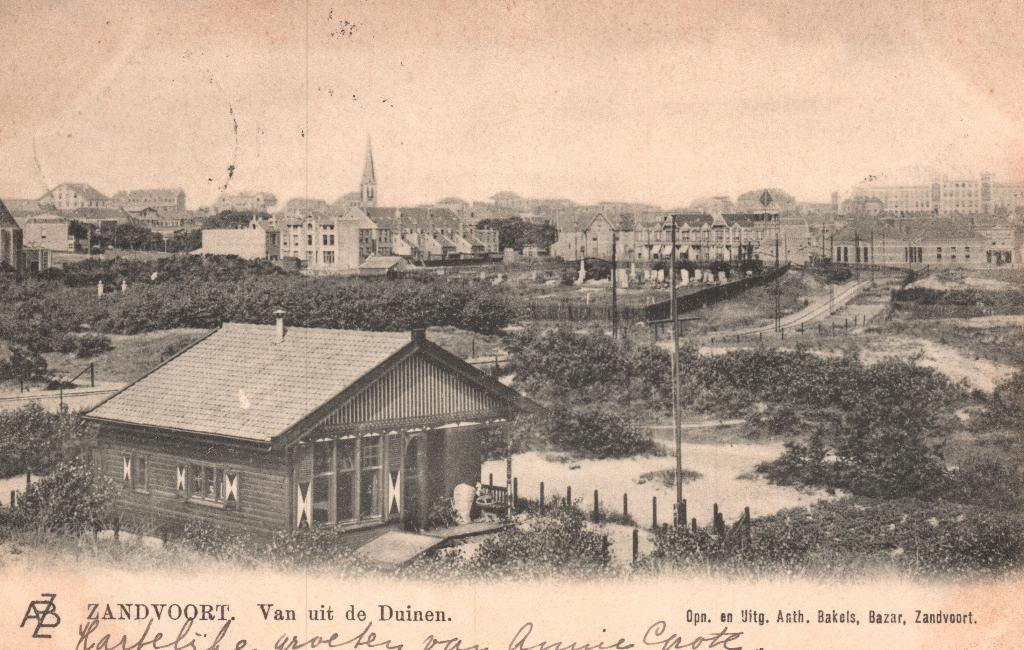 Zandvoort Van uit de Duinen (1904) 128026, Ophalen of Verzenden, Voor 1920, Gelopen, Noord-Holland