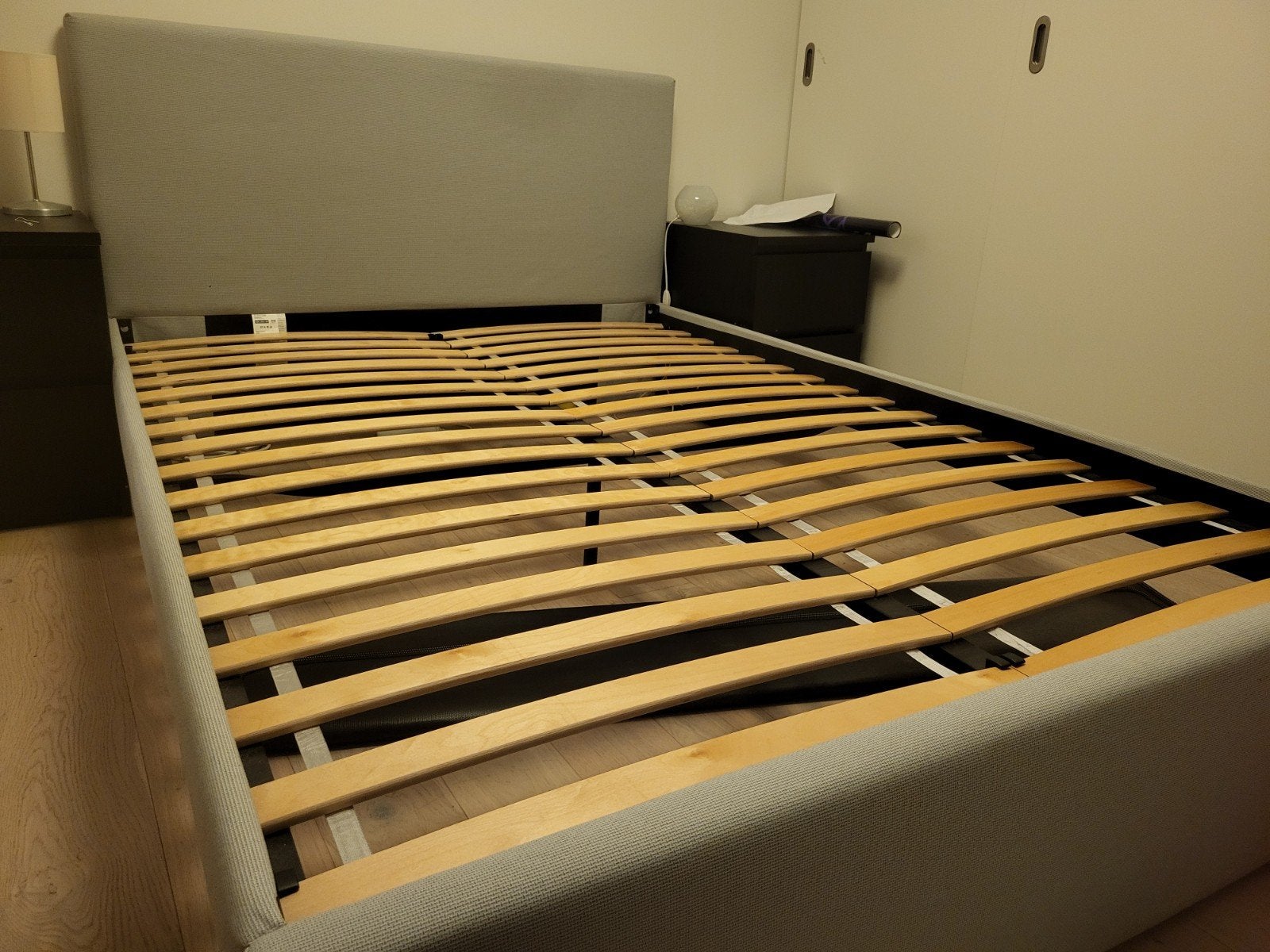 IKEA GLADSTAD tweepersoonsbed 140x200 cm - Zo goed als nieuw, Ophalen, Tweepersoons, 140 cm, Zo goed als nieuw