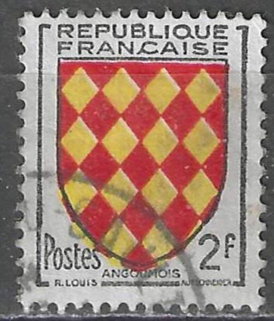 Frankrijk 1954 - Yvert 1003 - Provinciewapens (ST), Verzenden, Gestempeld
