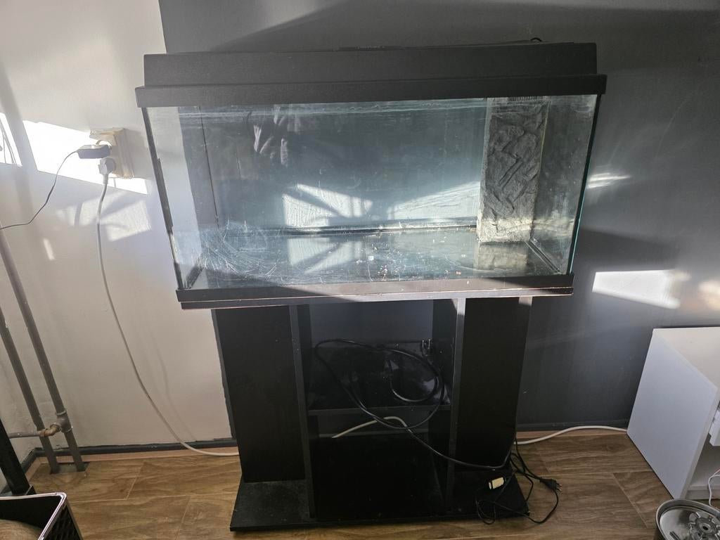 Juwel aquarium 110L met kast, verlichting en accessoires, Dieren en Toebehoren, Ophalen, Gebruikt, Leeg aquarium, Verwarming