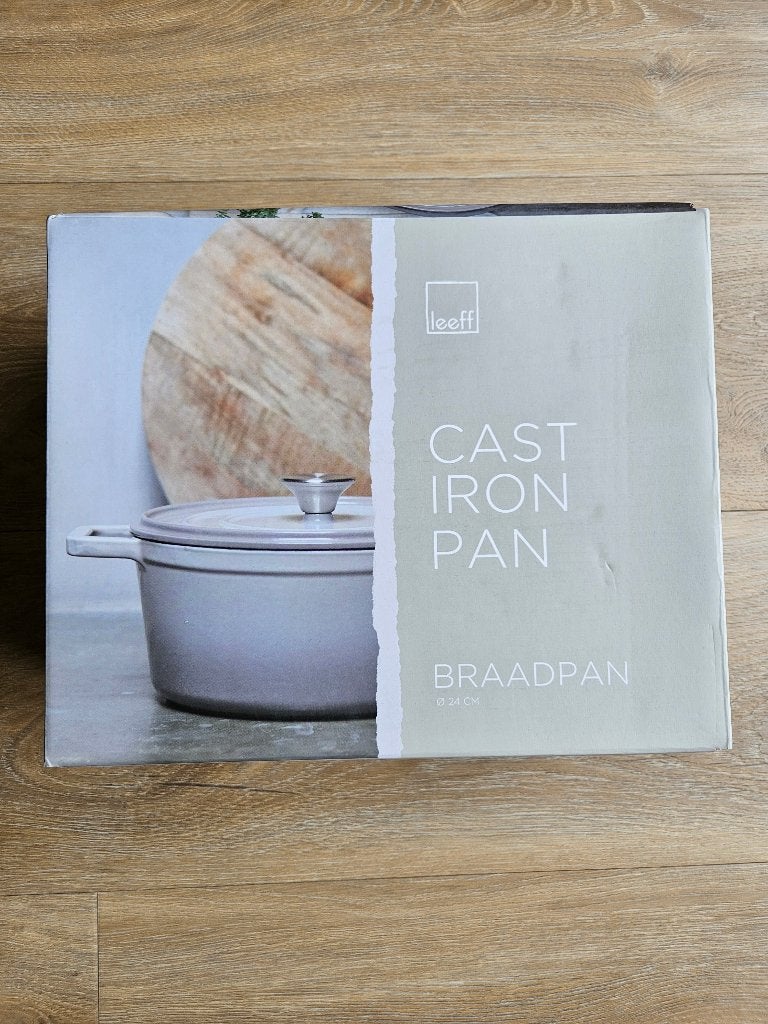 Braadpan Leeff 24 cm Ø, Ophalen of Verzenden, Nieuw, Gietijzer, Braadpan