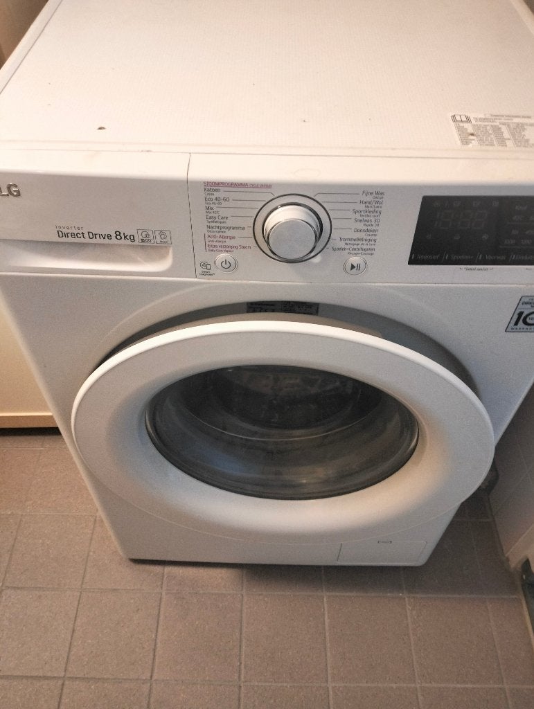 Wasmachine, Witgoed en Apparatuur, Wasmachines, Ophalen, 1200 tot 1600 toeren, Gebruikt, 8 tot 10 kg