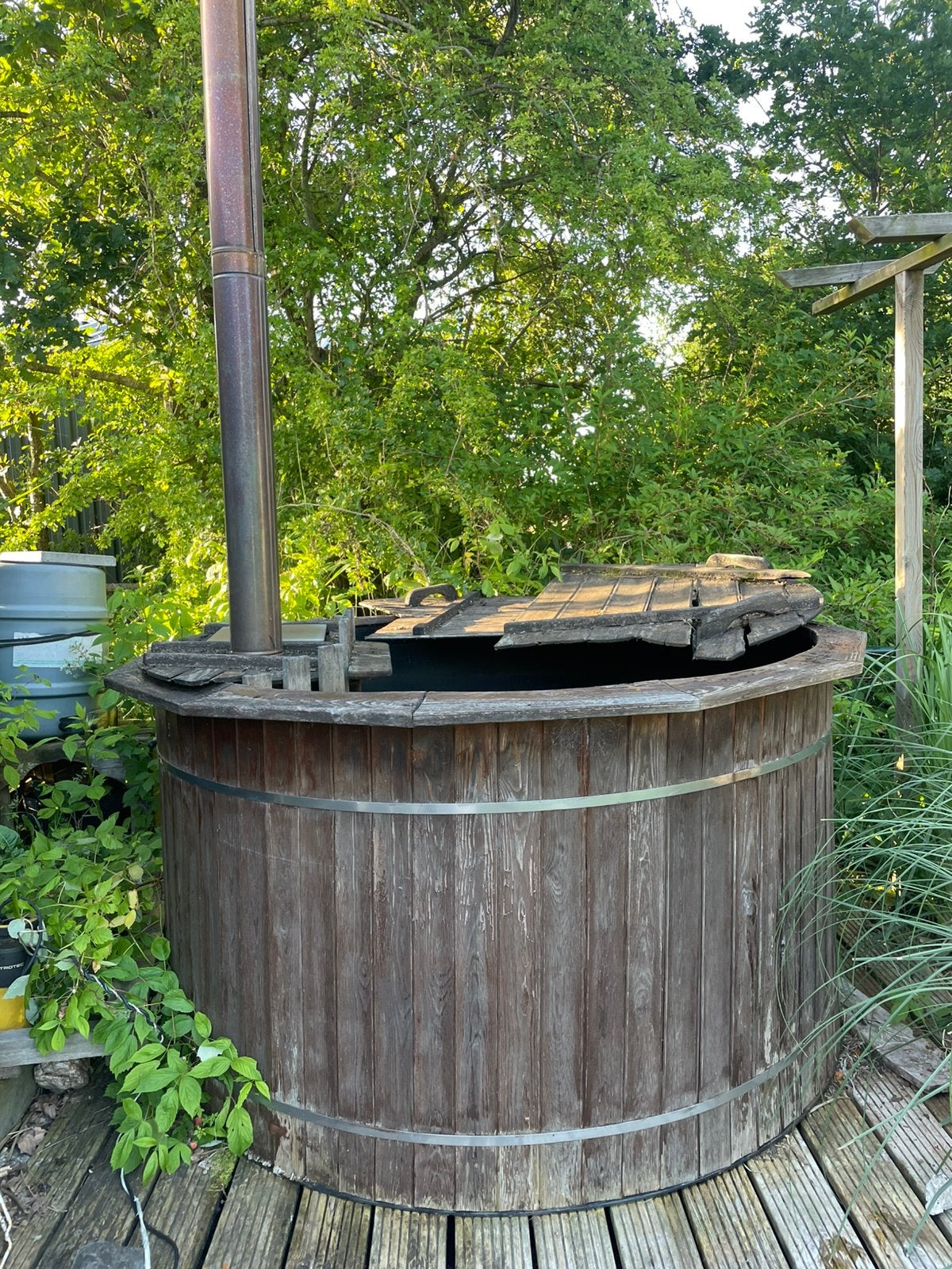 Hottub kuip, Ophalen, Gebruikt