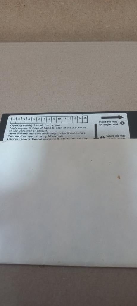 5.25 inch diskette reinigingskit voor floppy drives, Computers en Software, Vintage Computers, Ophalen of Verzenden