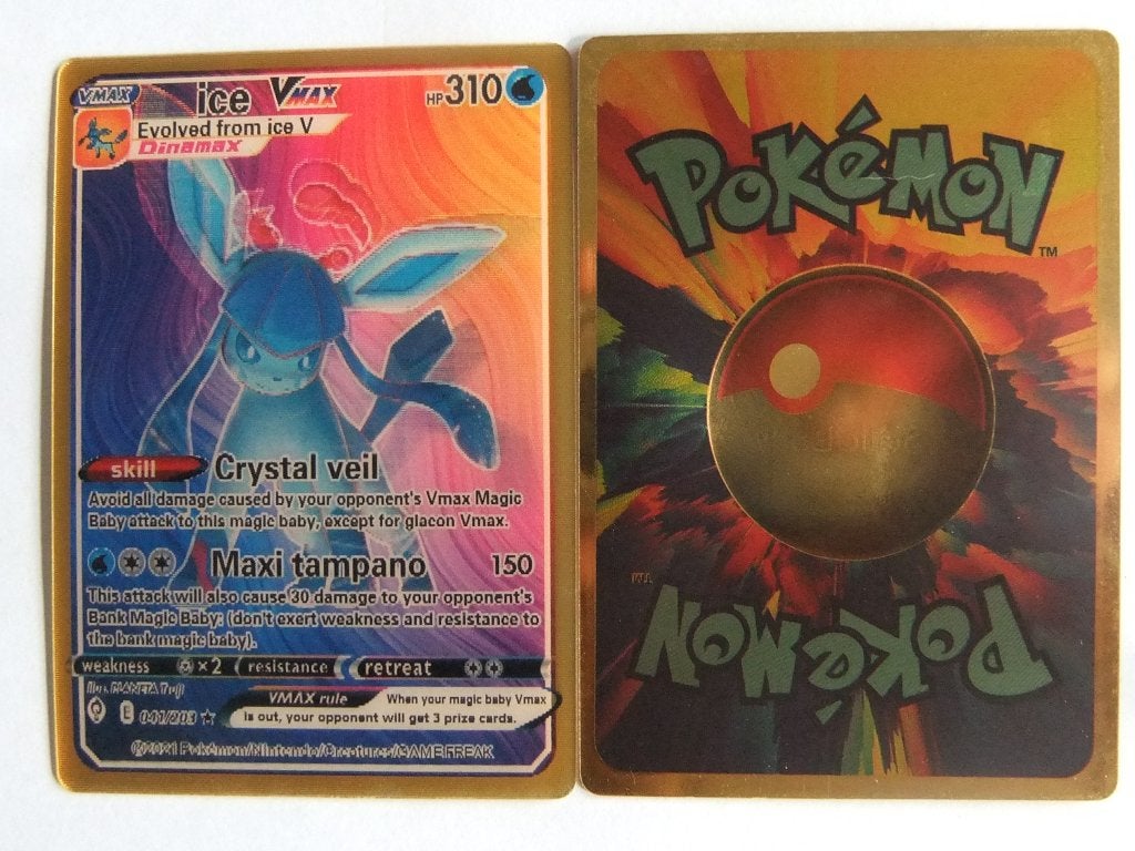 3 D pokemonkaart Ice V max 310, Verzenden, Nieuw