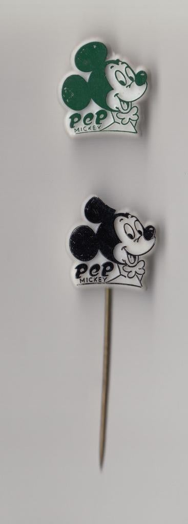 Pep Mickey Mouse Disney schildje zonder naald en speldje, Gebruikt, Niet vindbaar, Niet vindbaar, Speldje of Pin