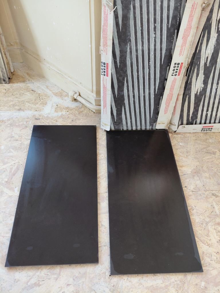 5 pakken zwarte Floor Gres Keramische Tegels 40x80 cm, Doe-het-zelf en Verbouw, Tegels, Nieuw, Vloertegels, Keramiek, 60 cm of meer