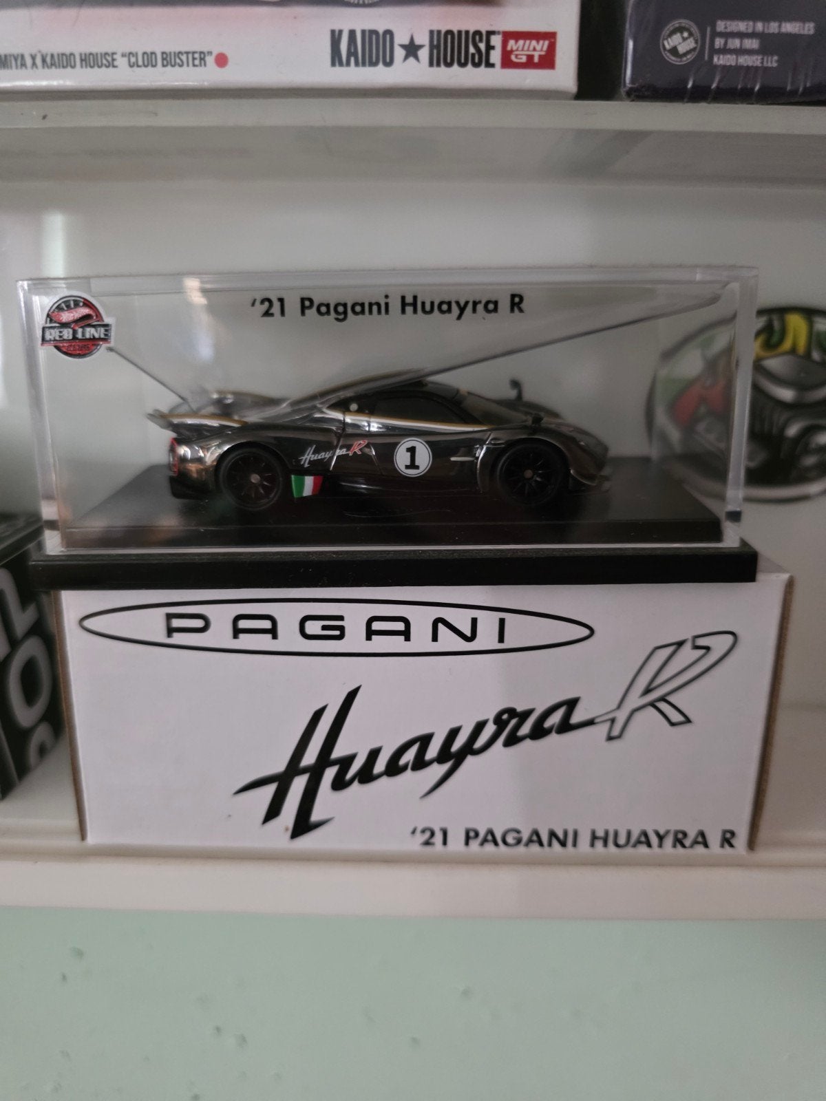 Hot Wheels Red Line Club '21 Pagani Huayra R, Mattel Inc., 636 Girard Avenue, East Aurora, NY 14052, USA, Nieuw, Ophalen of Verzenden