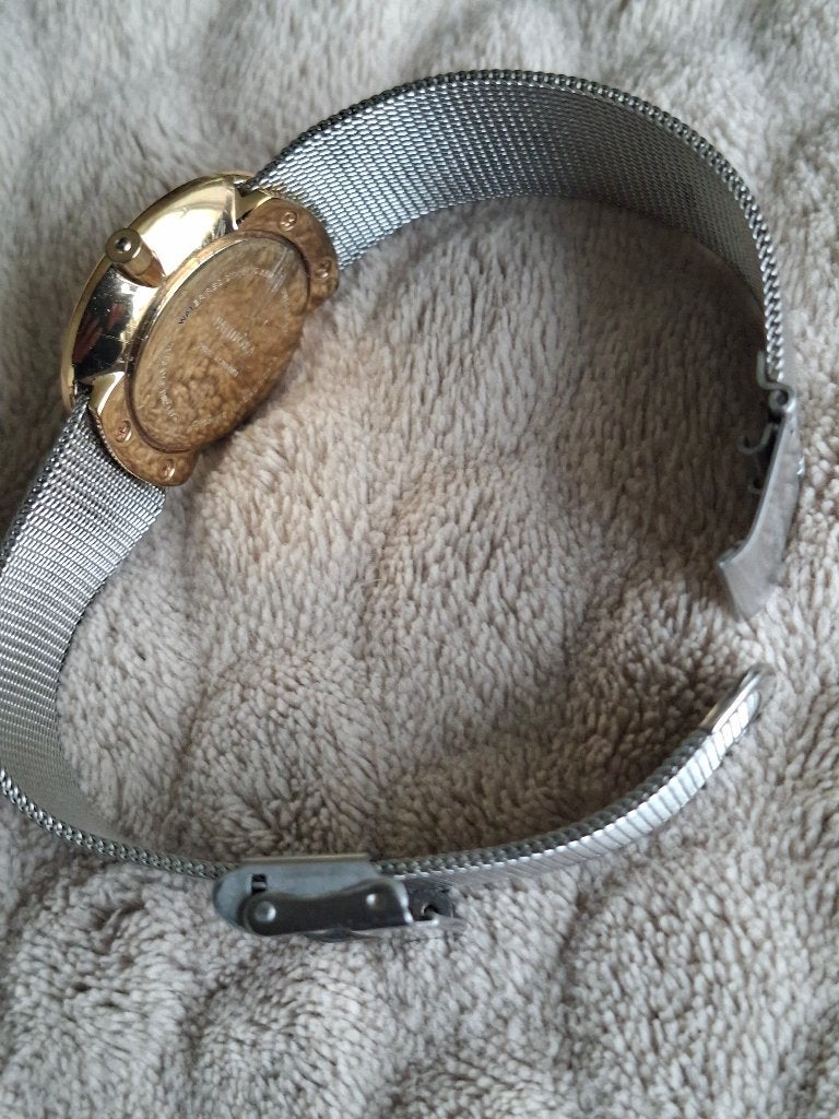 horloge goud vintage  pandora pure 812014wh  collectie, Overige merken, Gebruikt, Polshorloge, Ophalen of Verzenden