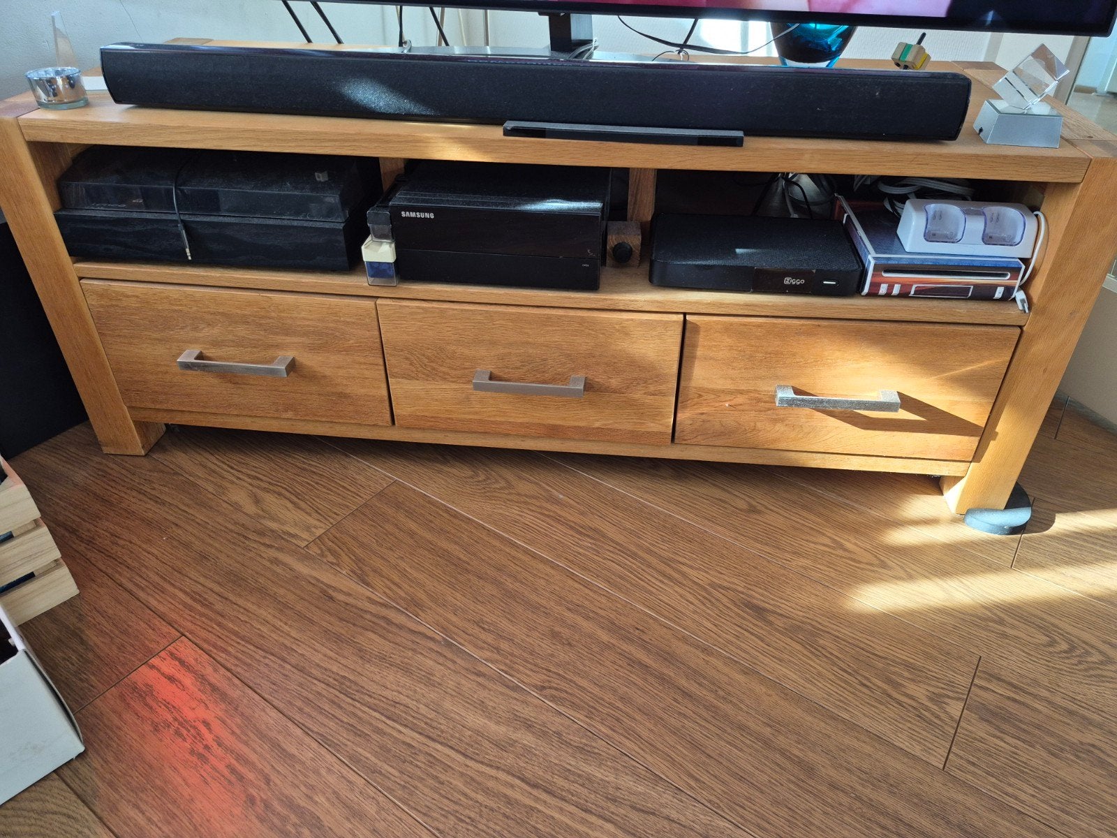 houten tv meubel 120x45x45, Ophalen, 25 tot 50 cm, 100 tot 150 cm, Minder dan 100 cm