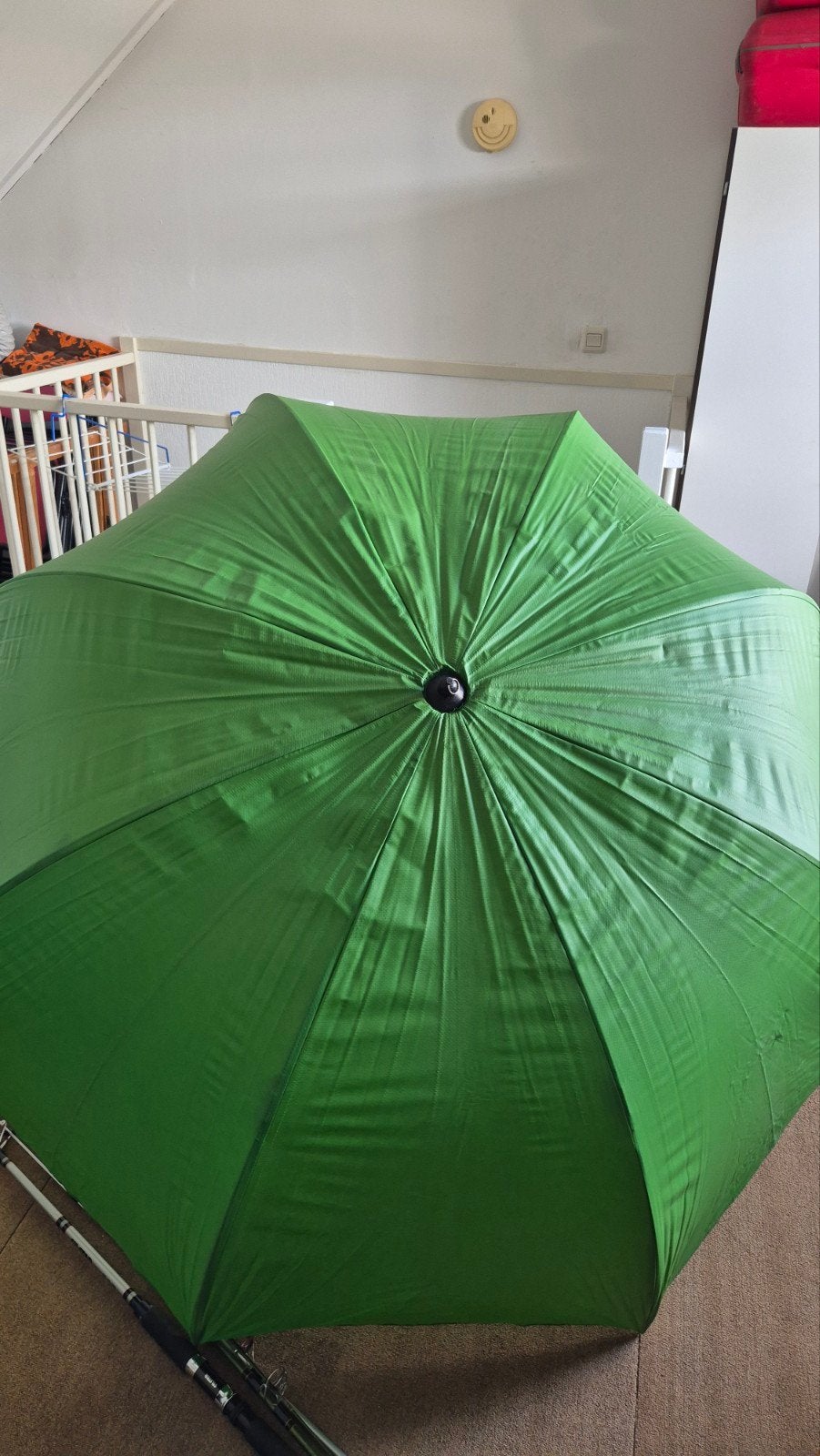 Groene Vissersparasol 2 meter- Bescherming tegen weer en win, Ophalen, Gebruikt, Overige typen