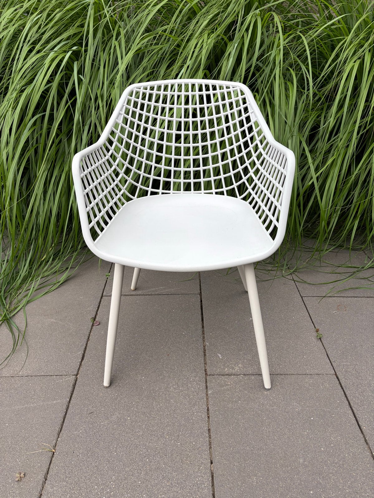5 tuin kuipstoelen (4 volwassen, 1 kinder) - Webbing Kwantum, Huis en Inrichting, Ophalen, Kunststof, Gebruikt, Buiten
