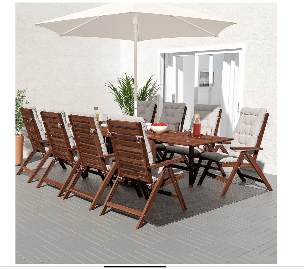 Foto 8 van IKEA ÄPPLARÖ inklapbare tuintafel met 2 stoelen