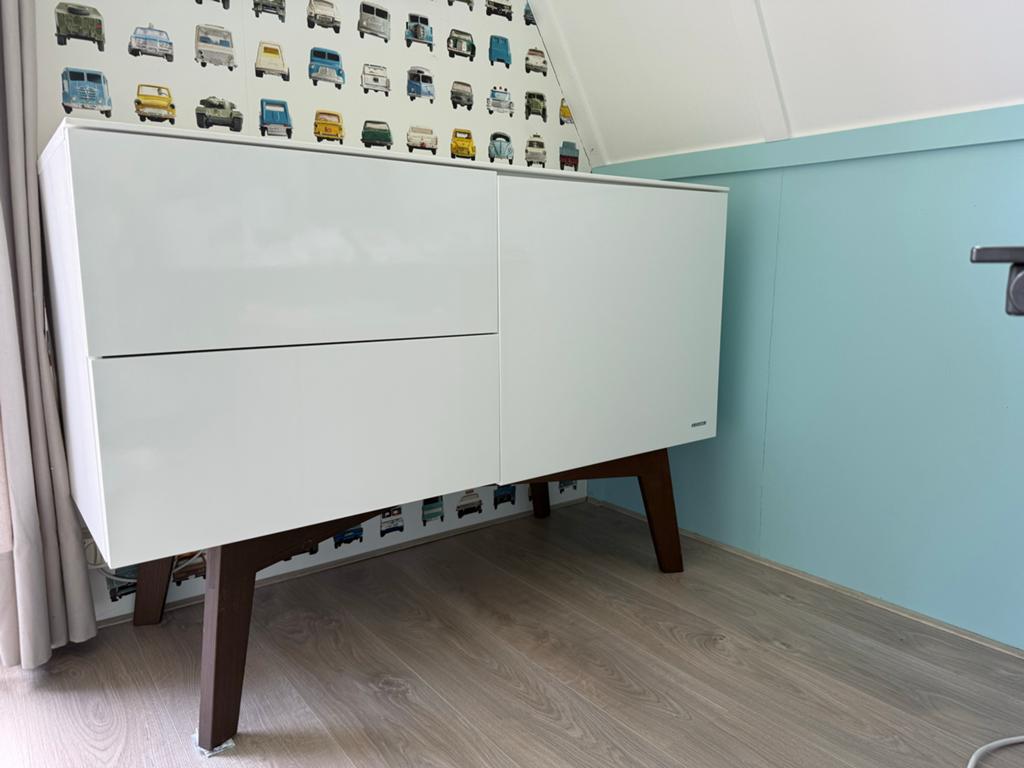 Kidsmill Sixties Commode/Dressoir - Wit, Kinderen en Baby's, Kinderkamer | Commodes en Kasten, Ophalen, Gebruikt, 50 tot 70 cm