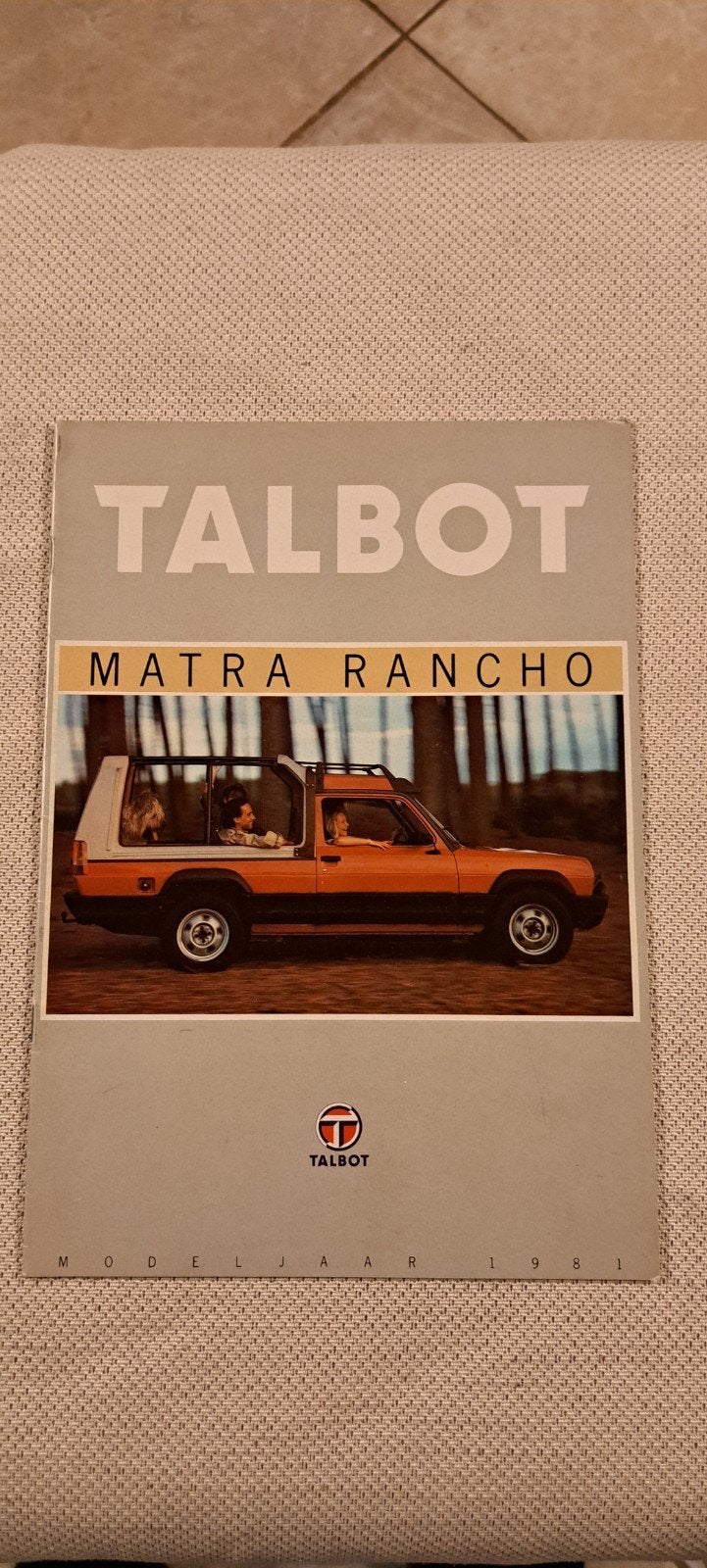 talbot matra rancho brochure 1981, Ophalen of Verzenden, Zo goed als nieuw, Overige merken