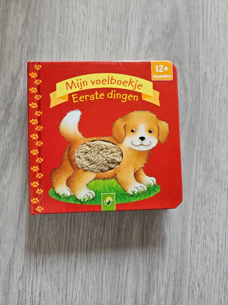 boek Mijn voelboekje eerste dingen, Ophalen of Verzenden, Zo goed als nieuw, Uitklap-, Voel- of Ontdekboek, 6 tot 12 maanden