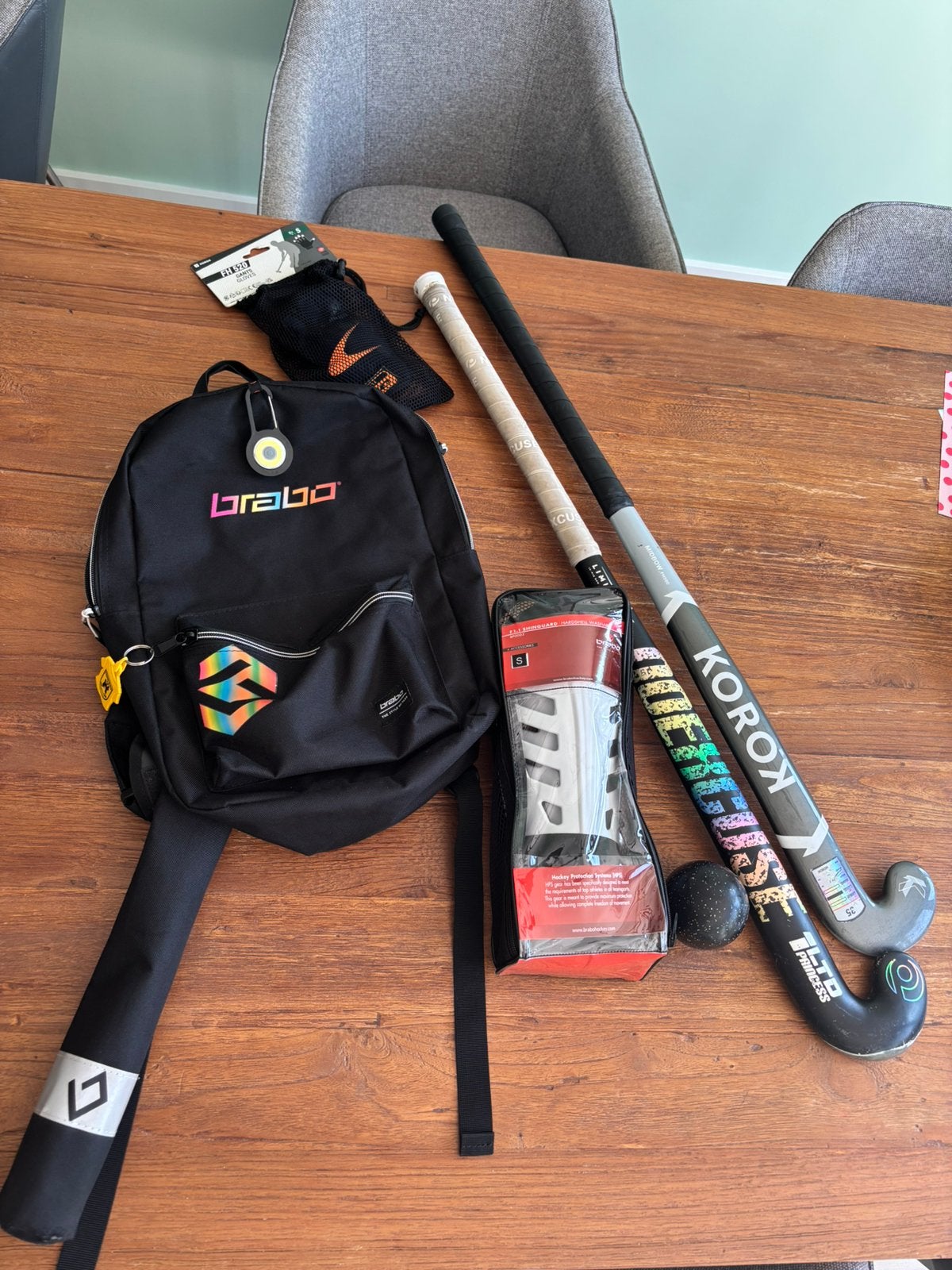 Hockeyset compleet, Ophalen of Verzenden, Gebruikt, Tas
