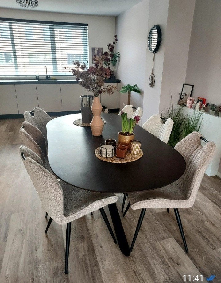 Eettafel, Ophalen, 200 cm of meer, 50 tot 100 cm, Zo goed als nieuw