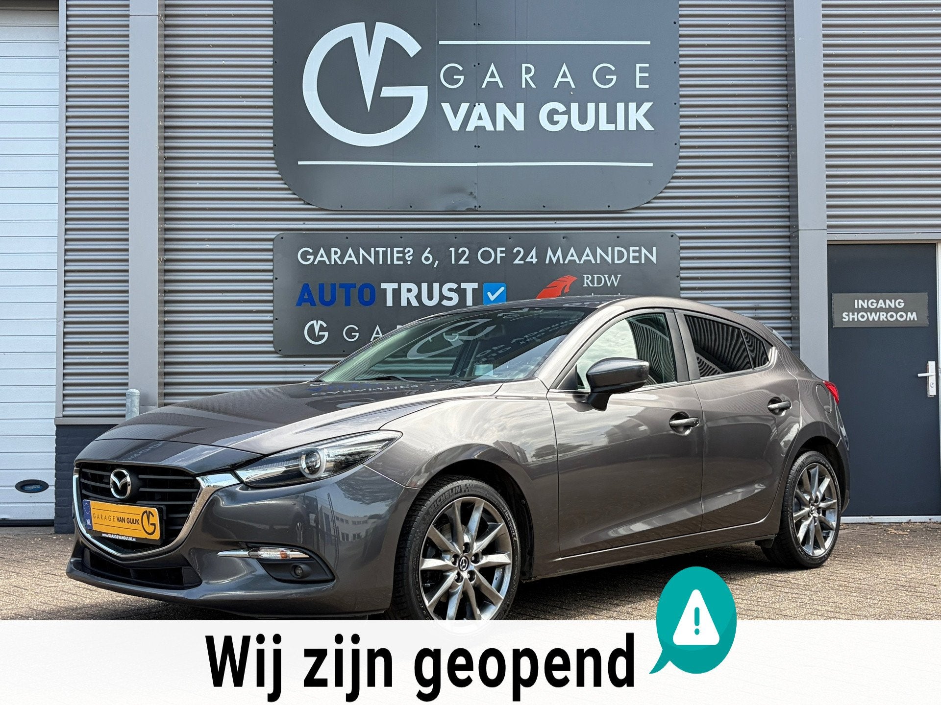 Mazda 3 2.0 SkyActiv-G 120PK Navi,Clima,Cruise,Isofix,Elektr, Auto's, Mazda, Voorwielaandrijving, 1998 cc, Stof, Gebruikt