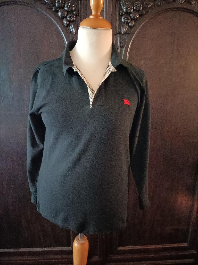 Burberry shirt lange mouwen maat M, Maat 38/40 (M), Zwart, Ophalen of Verzenden, Zo goed als nieuw