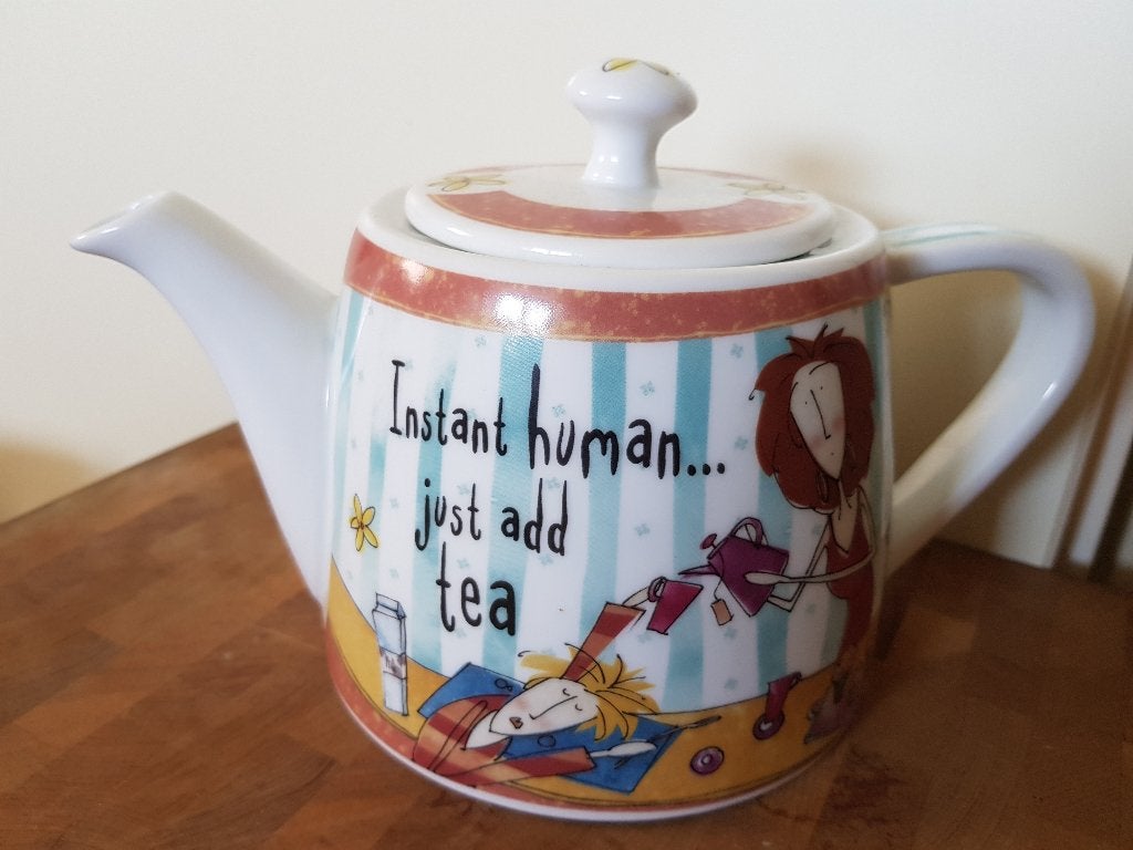 Born to Shop, Theepot "Instant human, Just add tea", Overige typen, Nieuw, Ophalen of Verzenden, Overige stijlen