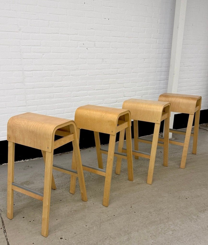 4 vintage IKEA ‘Salve’ barkrukken, Huis en Inrichting, Gebruikt, ., 60 tot 90 cm, Ophalen of Verzenden