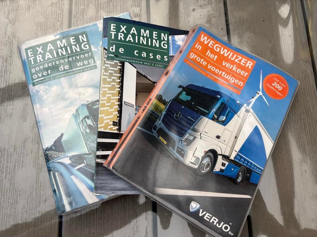 Rijbewijs C/CE leermiddelen (boeken en examentraining), Boeken, Studieboeken en Cursussen, Ophalen of Verzenden, Zo goed als nieuw