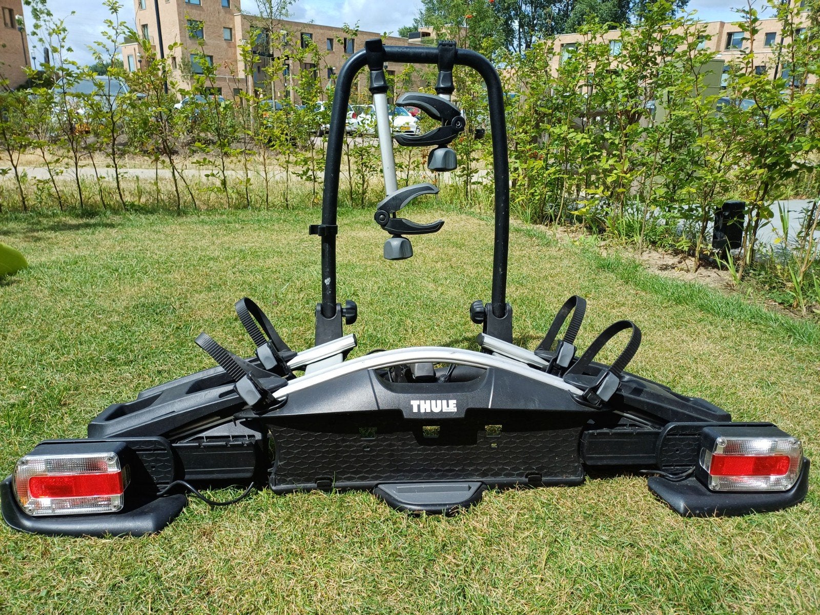 Thule VeloCompact 925 fietsendrager voor 2 fietsen, Auto diversen, Fietsendragers, Ophalen, Gebruikt, 2 fietsen, Trekhaakdrager