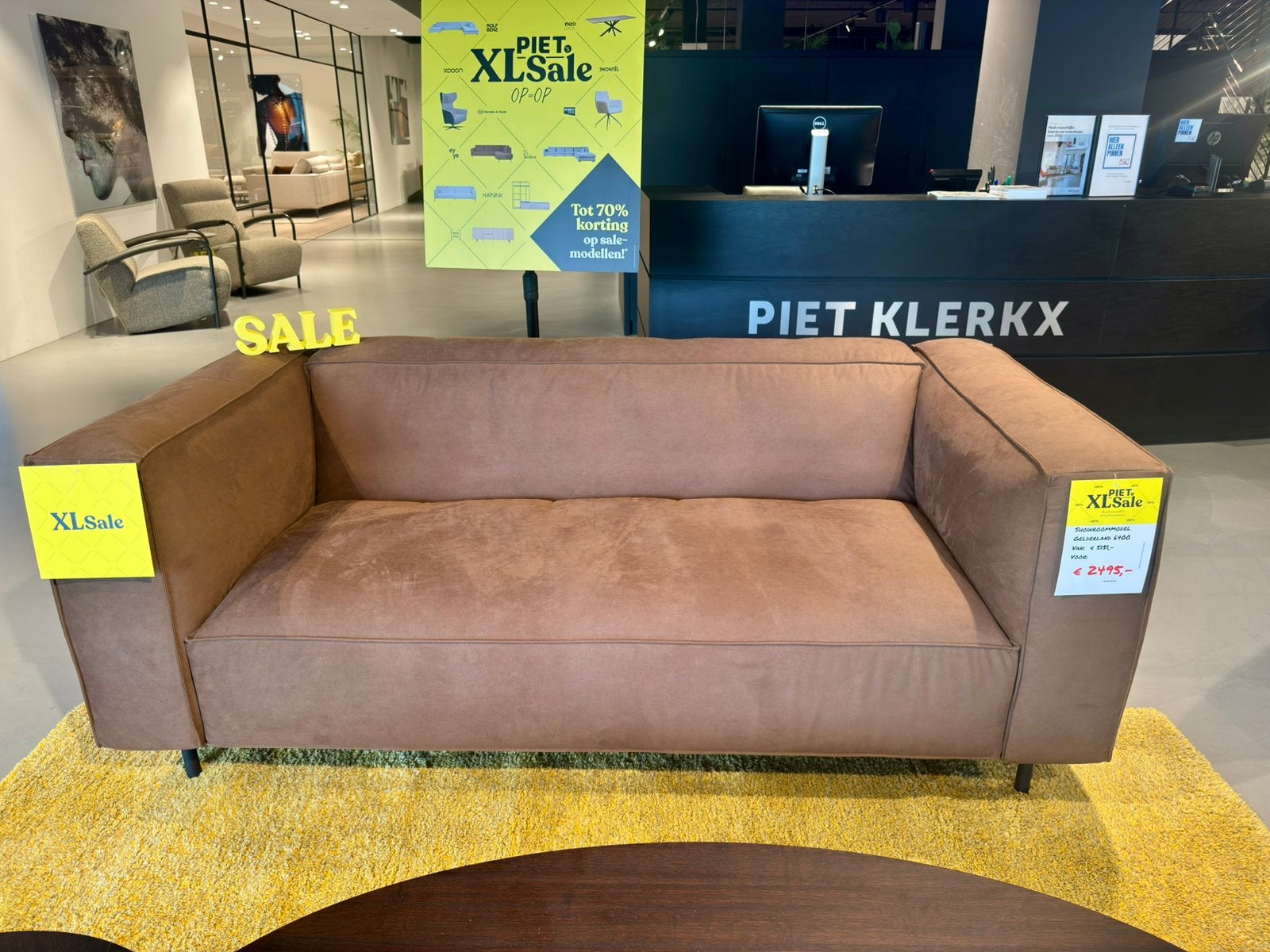 Gelderland 6400 2,5-zits bank – Showroommodel, Ophalen, 75 tot 100 cm, Stof, 200 tot 250 cm