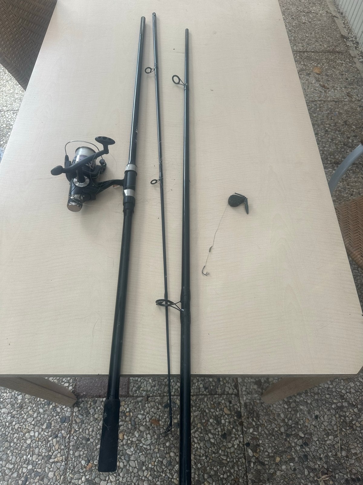 Fisk-X-Pro Karperhengel 3.60m met Molen en Accessoires, Ophalen, Zo goed als nieuw, Complete hengel