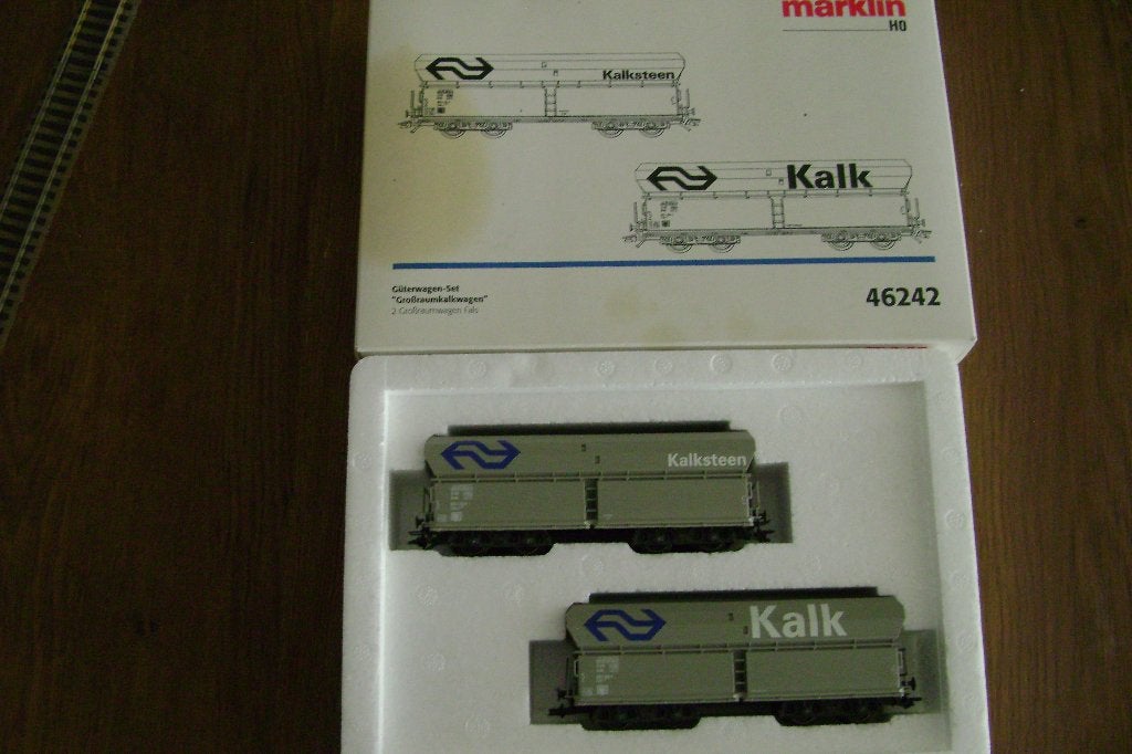 Marklin 46242 Fals Kalkwagens, Wisselstroom, Gebruikt, Wagon, Ophalen of Verzenden