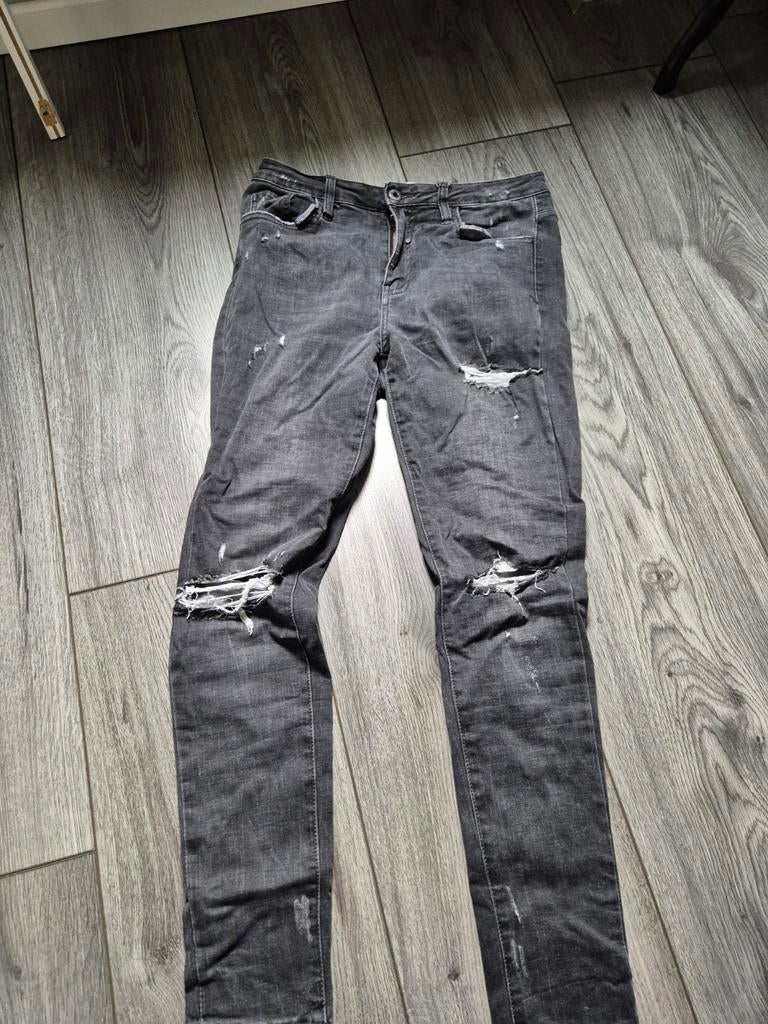 Queen hearts jeans, Ophalen of Verzenden, Zo goed als nieuw, W28 - W29 (confectie 36), Grijs